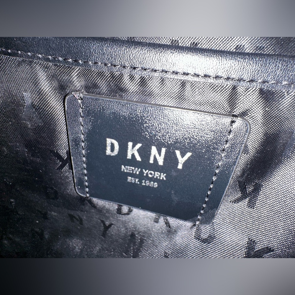 DKNY Red Leather Tote Bag - Picture 5 of 13
